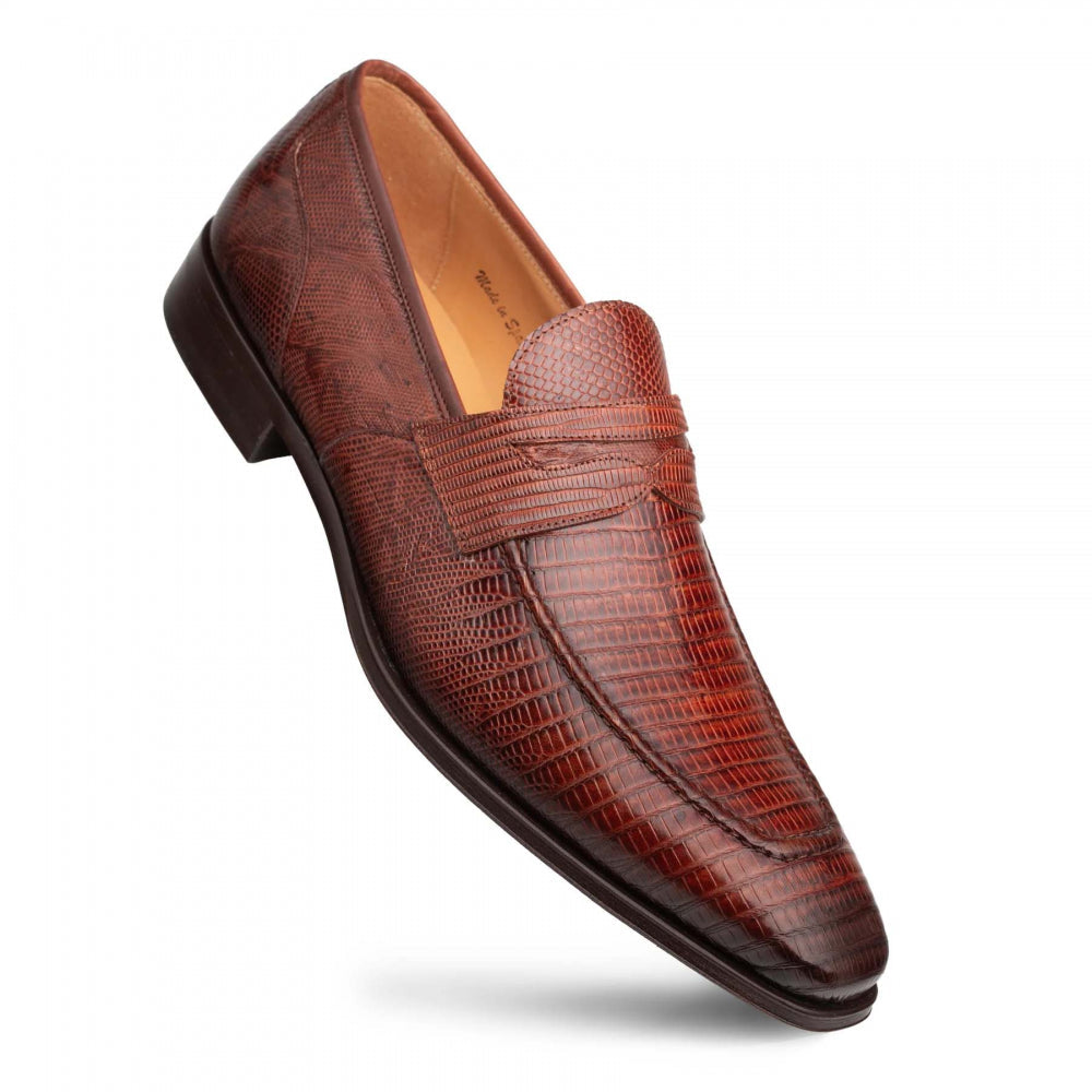 Mezlan Mayor Lizard Penny Loafer - Medium