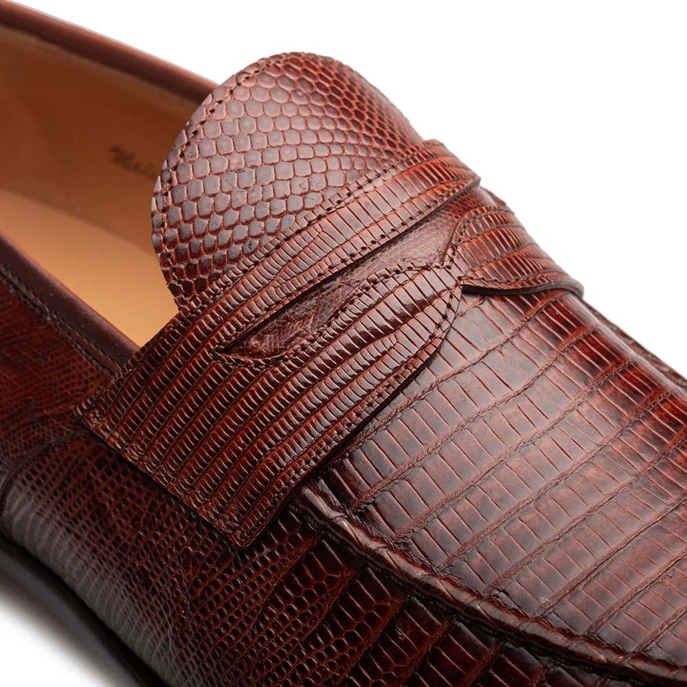Mezlan Mayor Lizard Penny Loafer - Medium