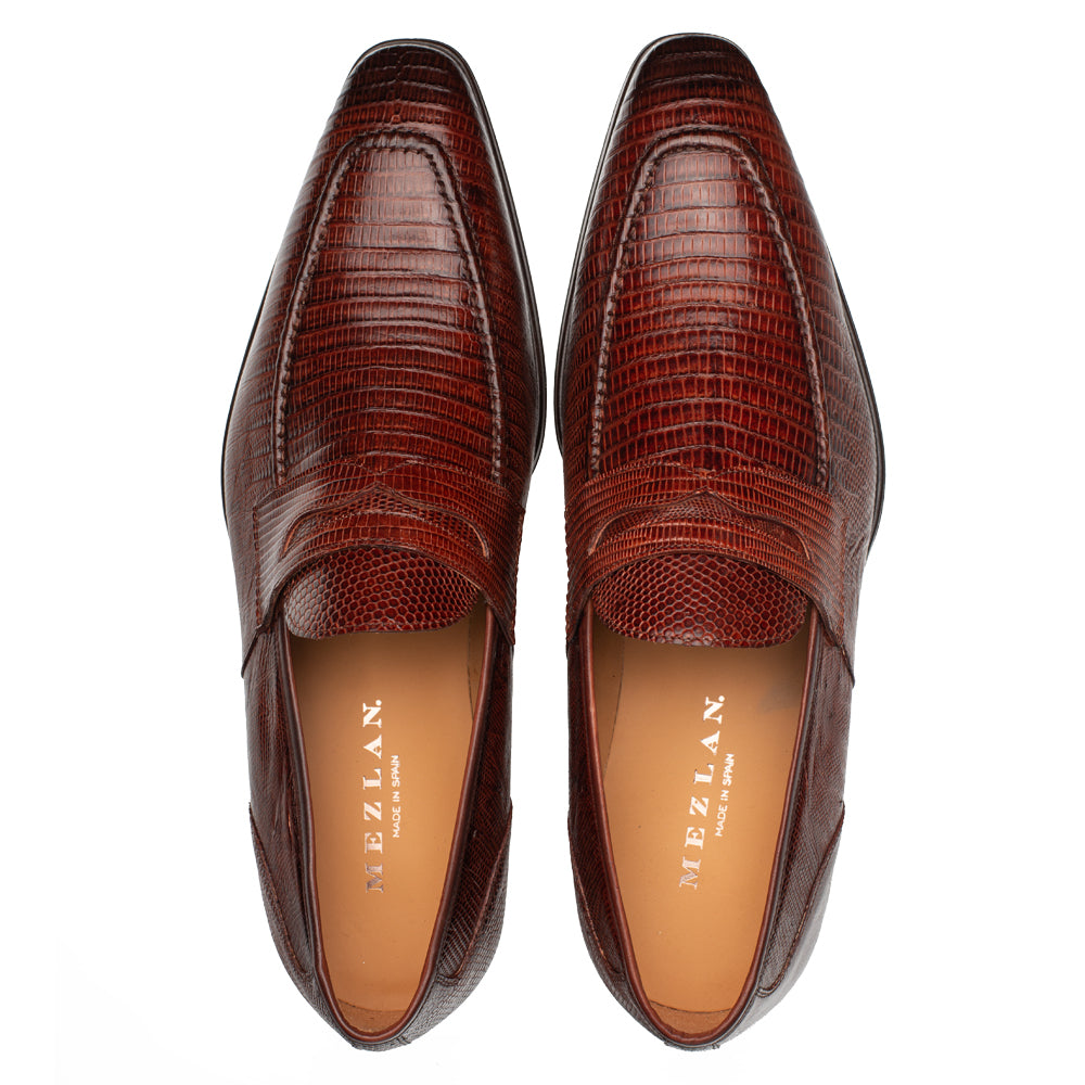 Mezlan Mayor Lizard Penny Loafer - 8
