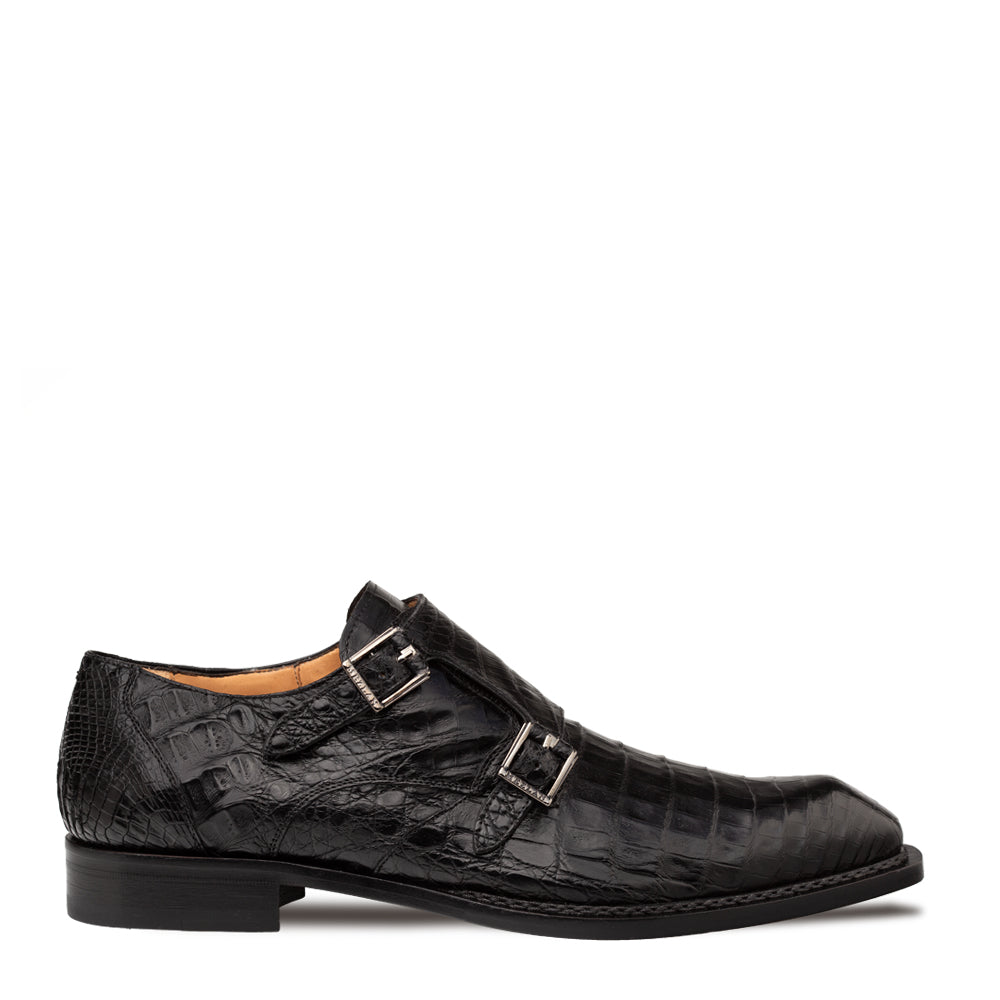 Mezlan Doyers Crocodile Double Monk - 8