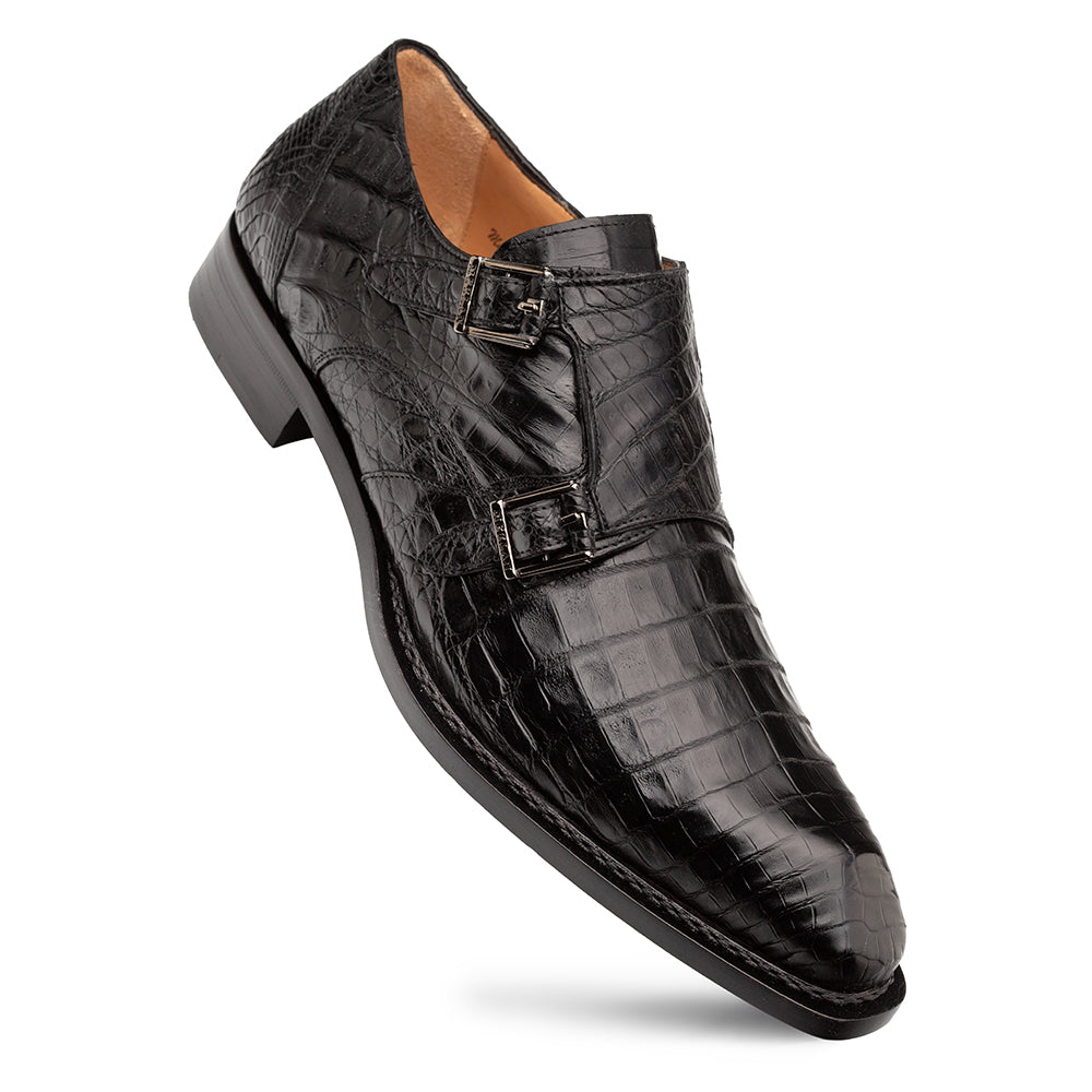Mezlan Doyers Crocodile Double Monk - 8