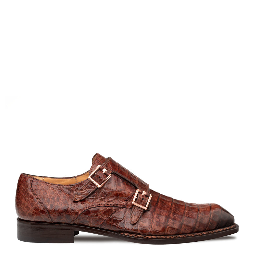 Mezlan Doyers Crocodile Double Monk - 8