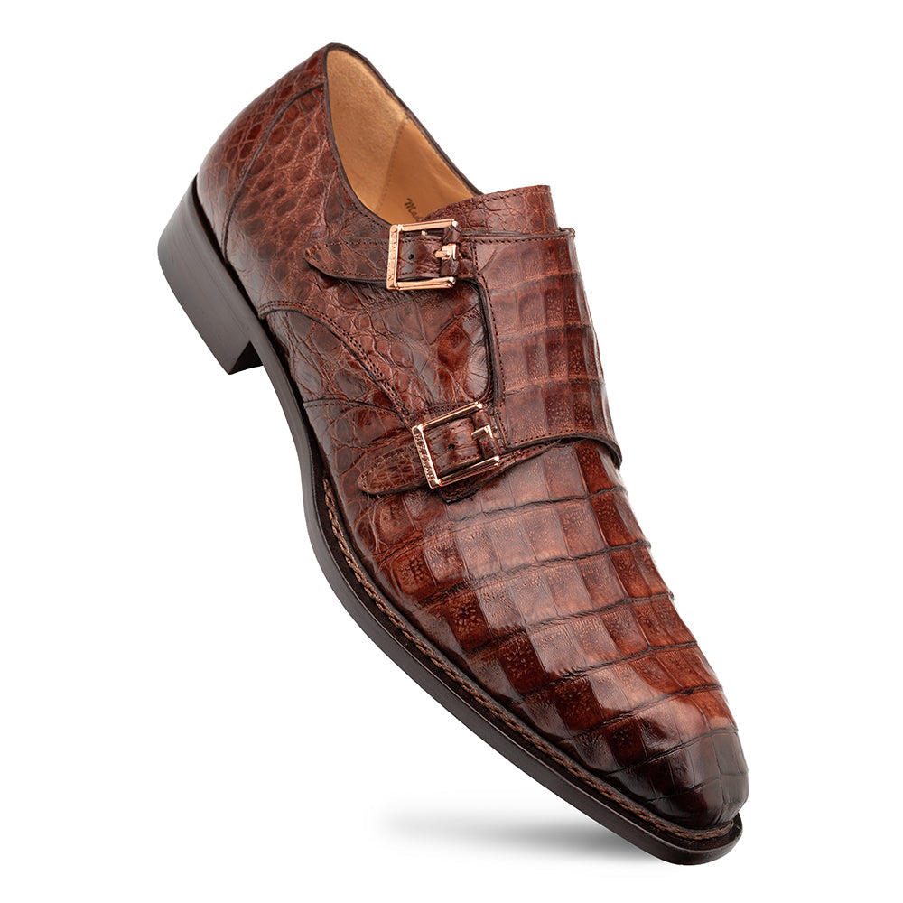 Mezlan Doyers Crocodile Double Monk - 8