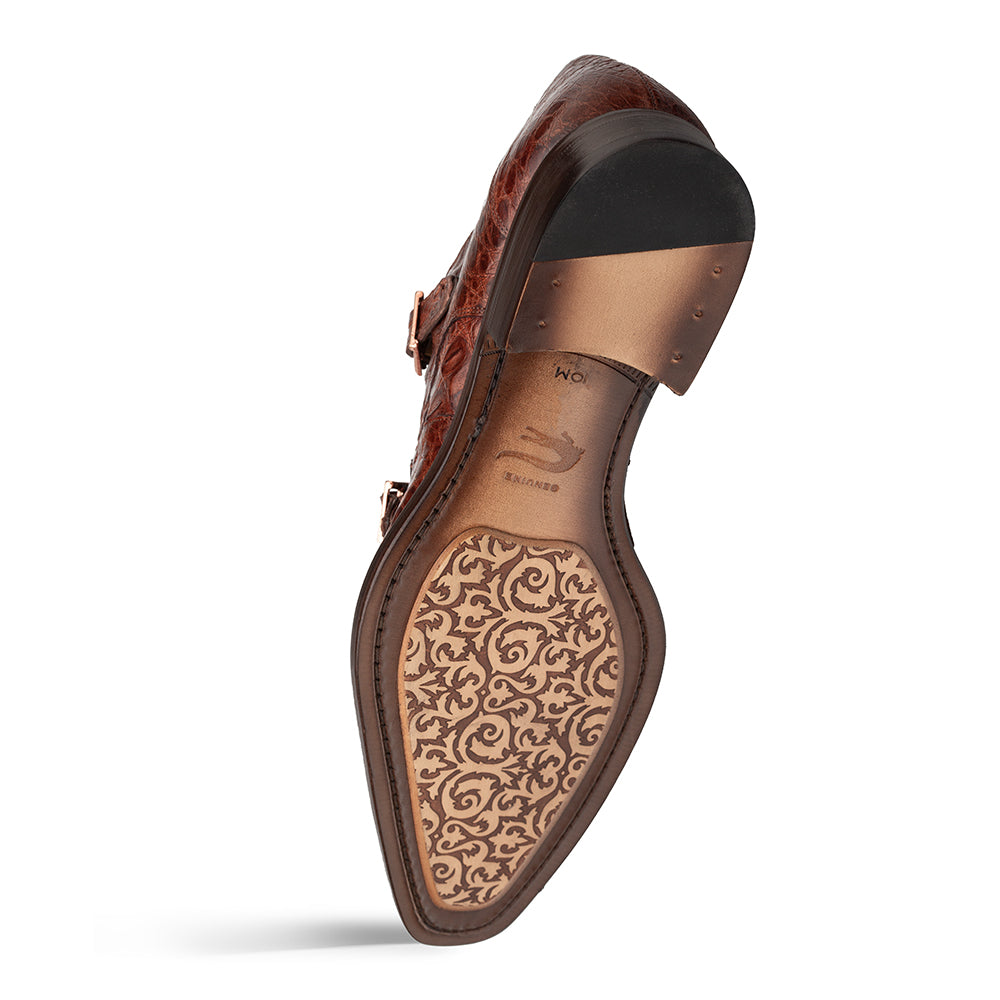 Mezlan Doyers Crocodile Double Monk - 8