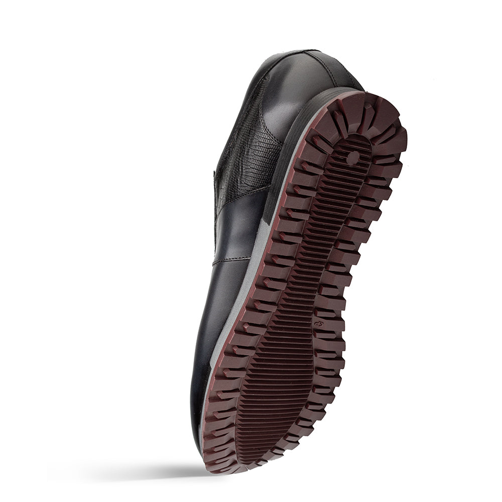 Mezlan Greenwich Sneaker: Calf & Lizard Leather - Luxury Shoe - 8