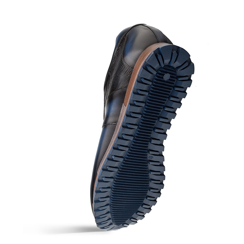 Mezlan Greenwich Sneaker: Calf & Lizard Leather - Luxury Shoe - 8