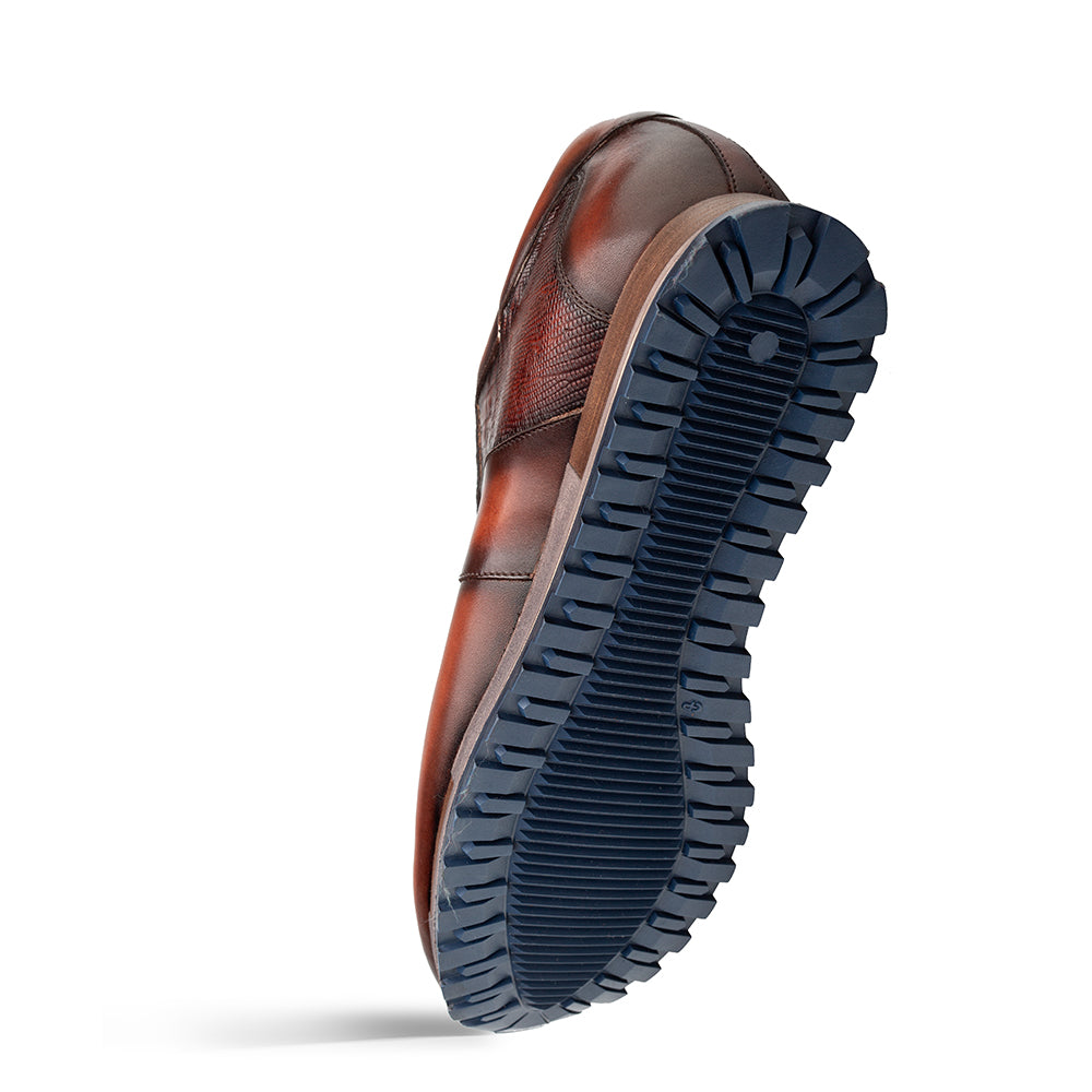 Mezlan Greenwich Sneaker: Calf & Lizard Leather - Luxury Shoe - 8