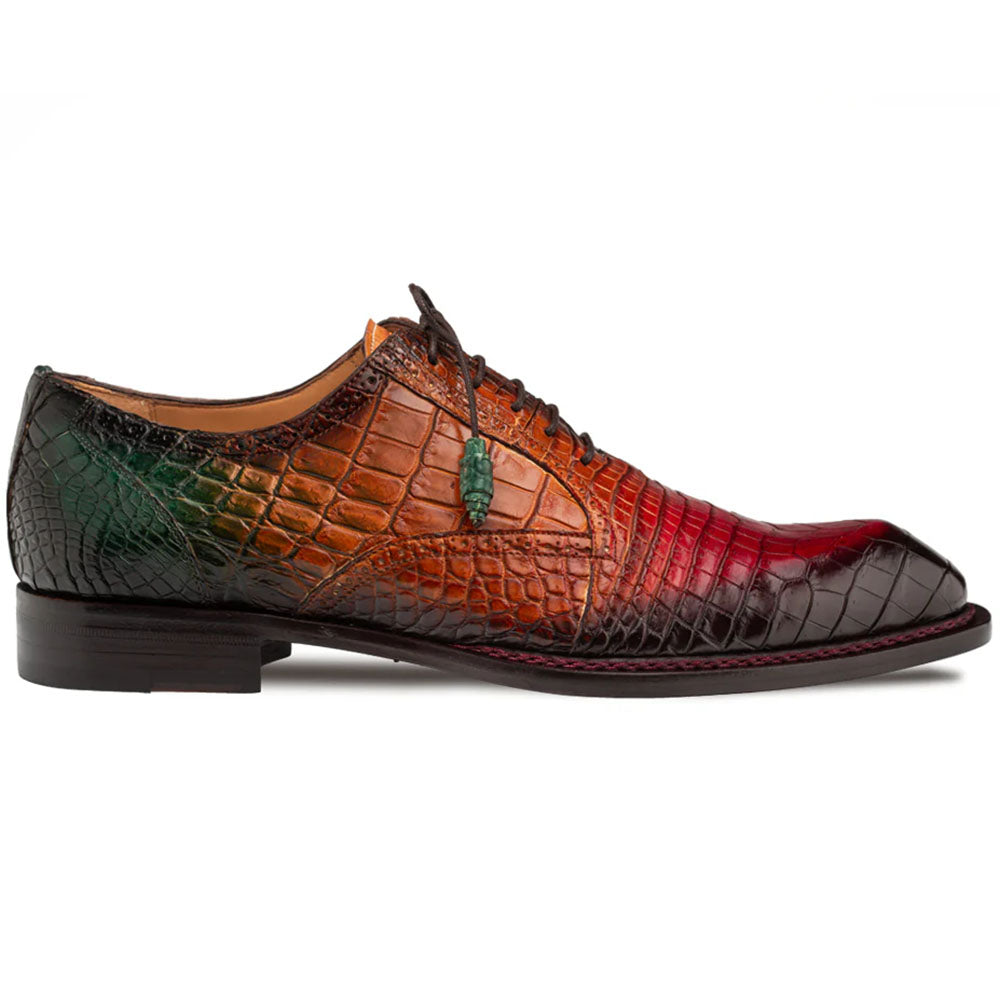Mezlan Marble Multi Tone Alligator Oxford - Medium