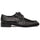 Mezlan Ugo Crocodile Square Toe Lace Up Derby Black (50200-F)