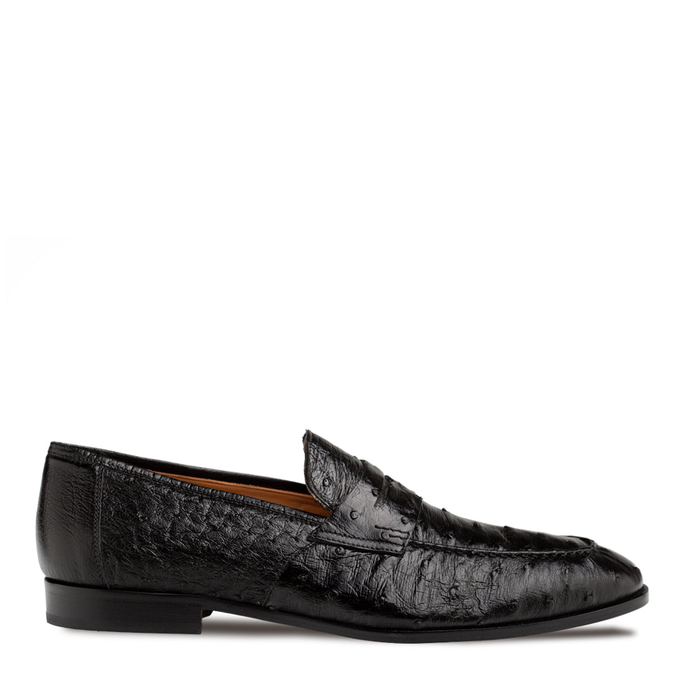 Mezlan Nogales Ostrich Penny Loafer - 8