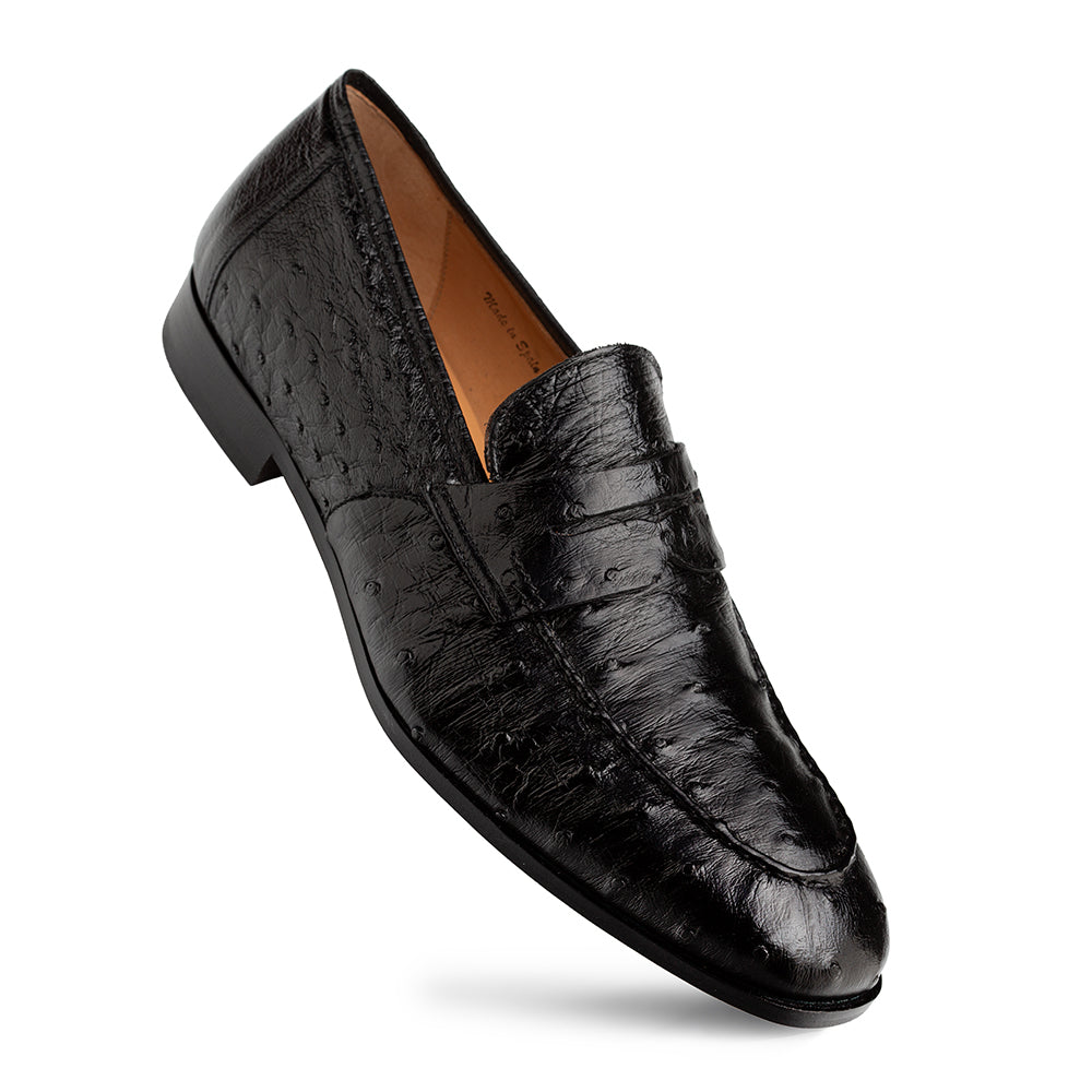 Mezlan Nogales Ostrich Penny Loafer - 8