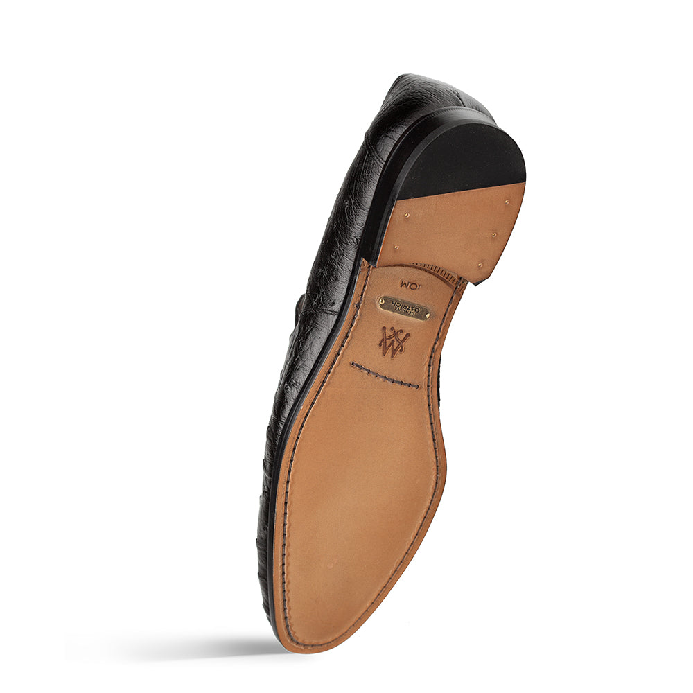 Mezlan Nogales Ostrich Penny Loafer - 8