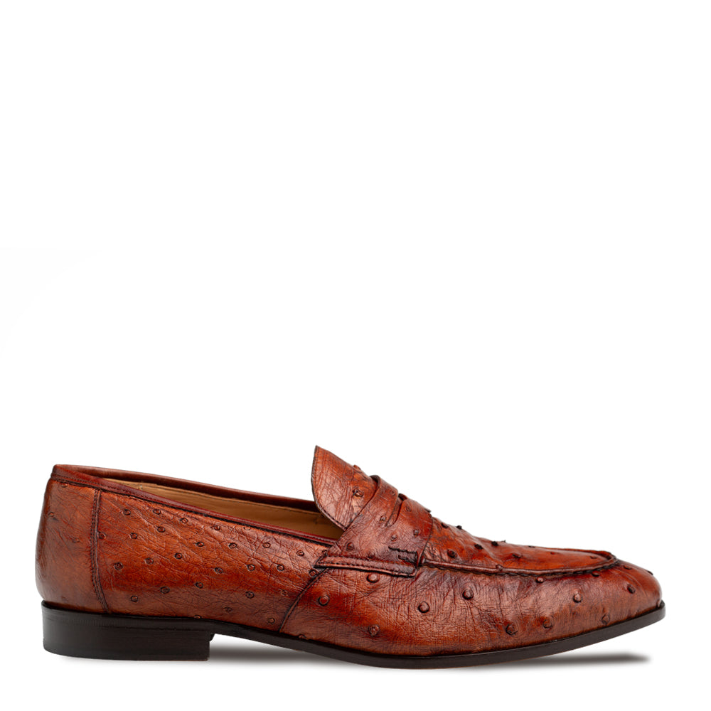 Mezlan Nogales Ostrich Penny Loafer - 8