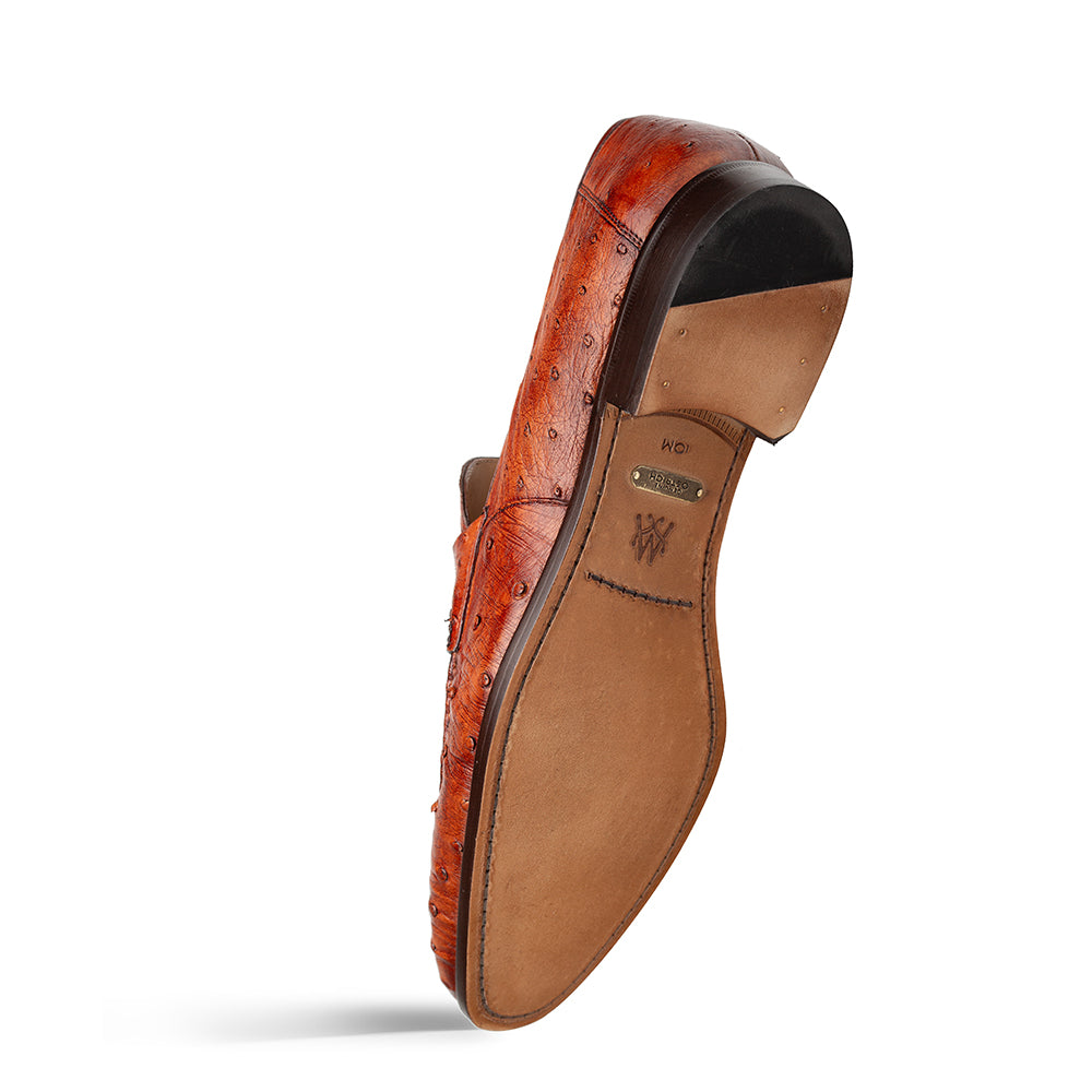 Mezlan Nogales Ostrich Penny Loafer - 8