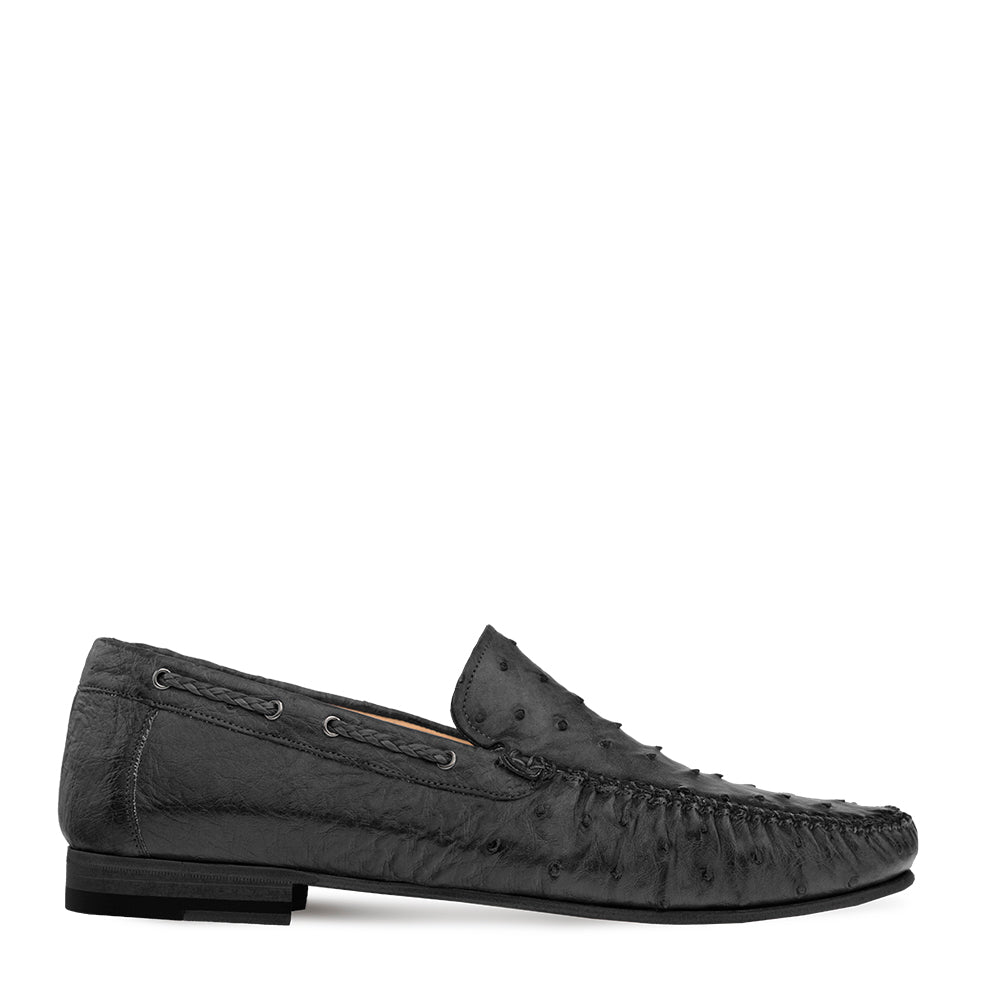 Mezlan Genuine Ostrich Moccasin Slip On - 8