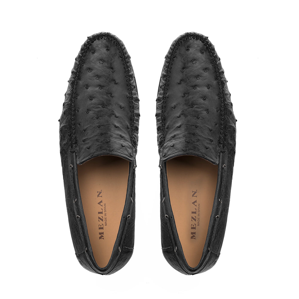 Mezlan Genuine Ostrich Moccasin Slip On - 8