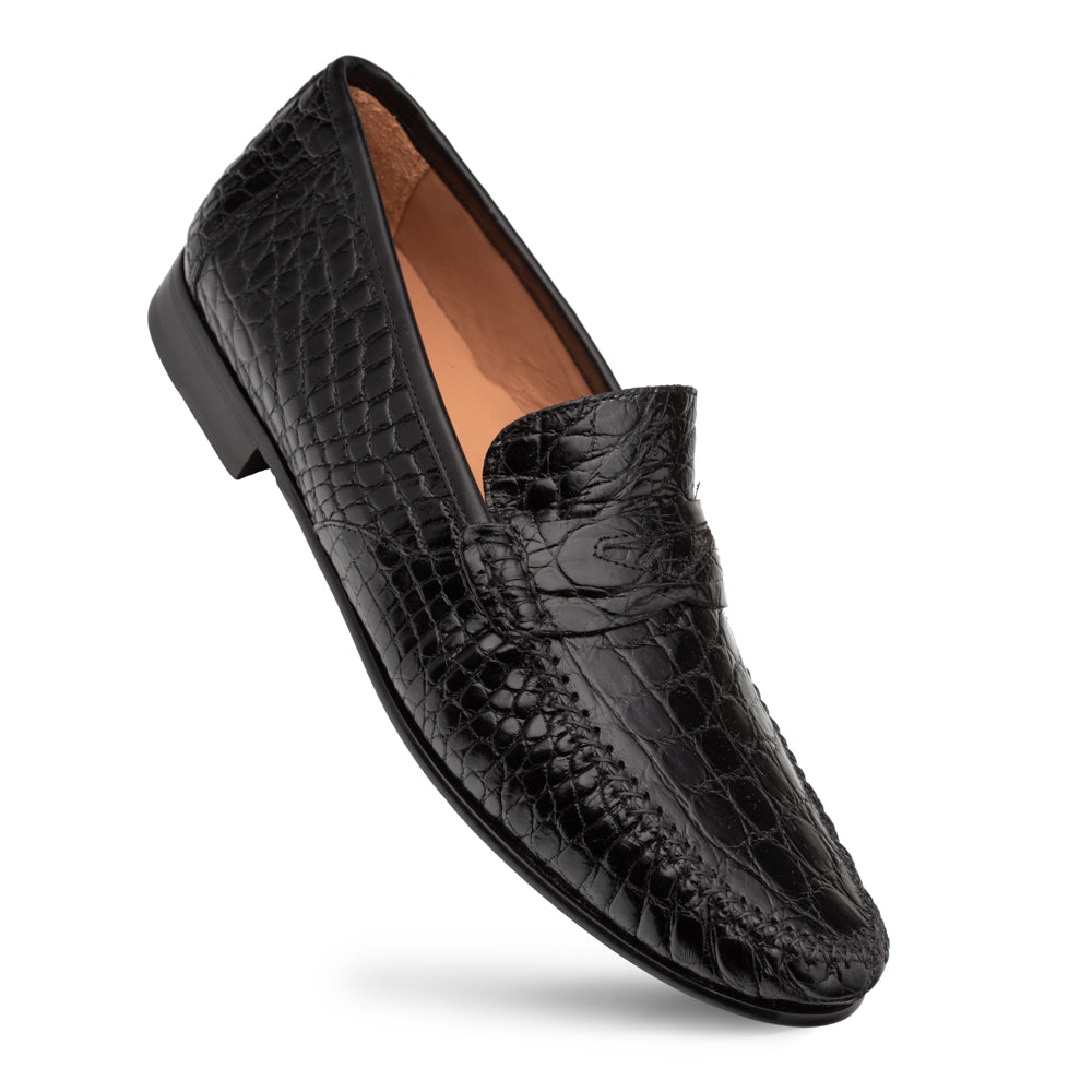 Mezlan Armano Crocodile Moccasin - 9.5