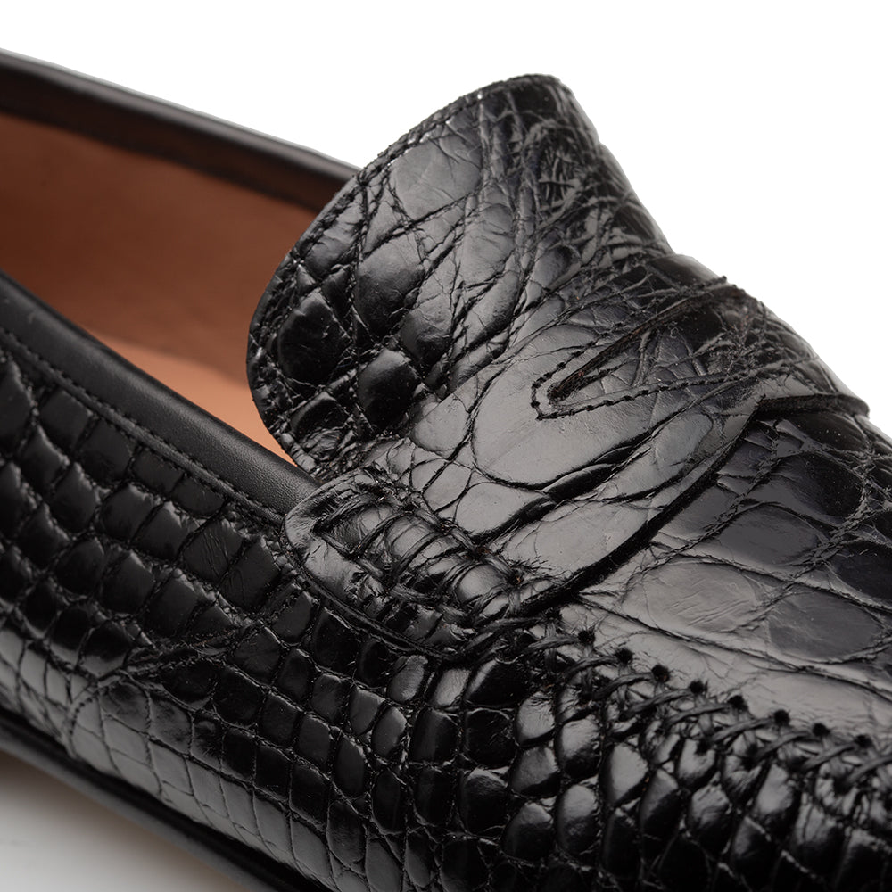 Mezlan Armano Crocodile Moccasin - 9.5