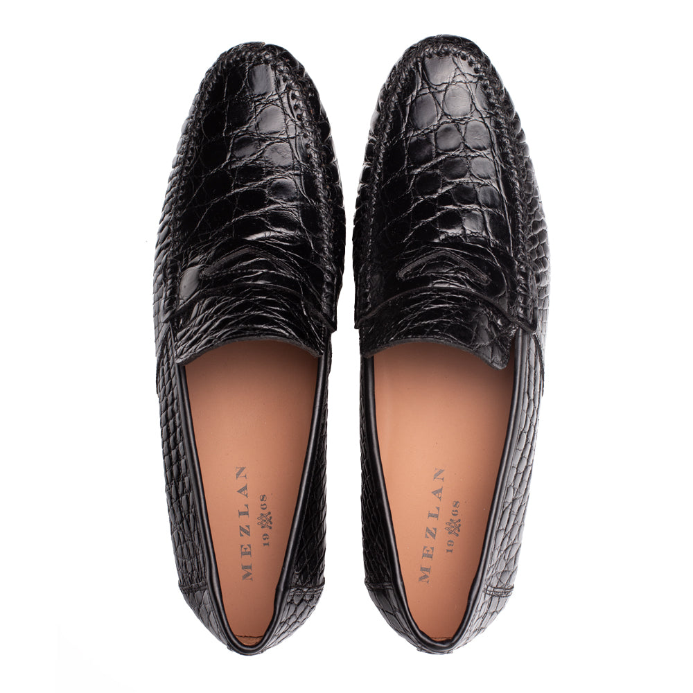 Mezlan Armano Crocodile Moccasin - 9.5