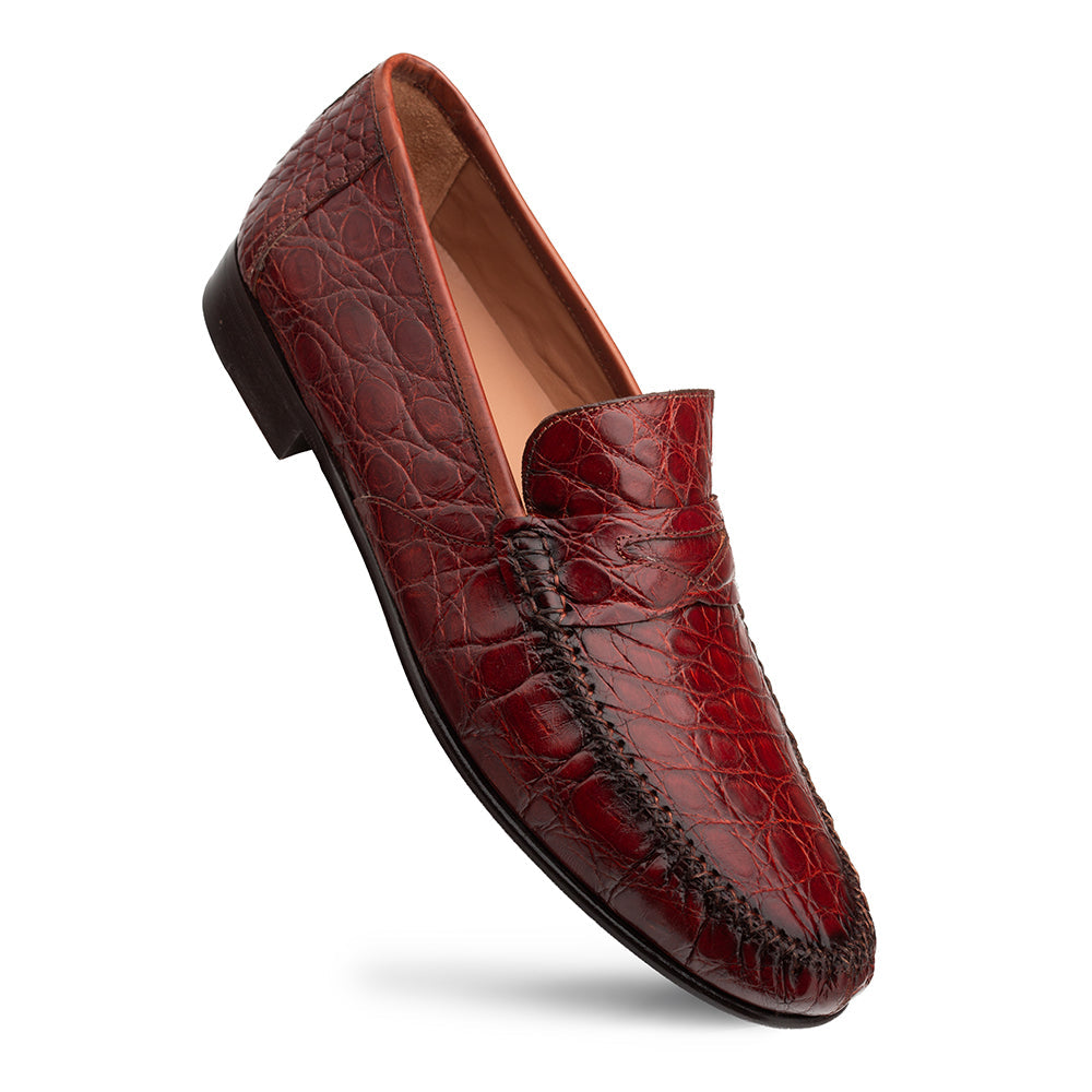 Mezlan Armano Crocodile Moccasin - 9.5