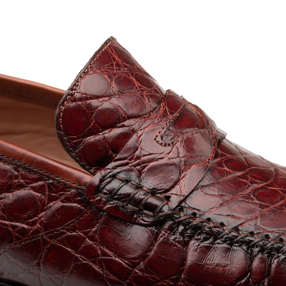 Mezlan Armano Crocodile Moccasin - 9.5