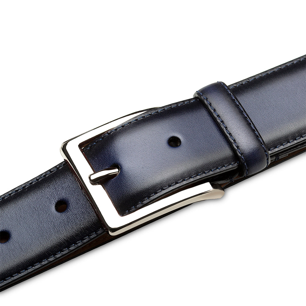 Mezlan Classic Patina Calfskin Belt - 32