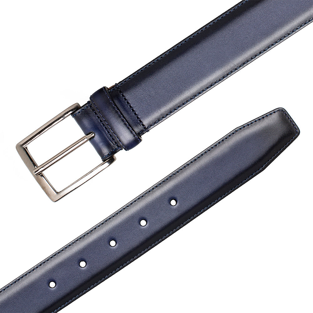 Mezlan Classic Patina Calfskin Belt - 32