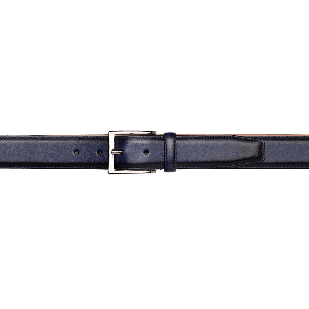 Mezlan Classic Patina Calfskin Belt - 32