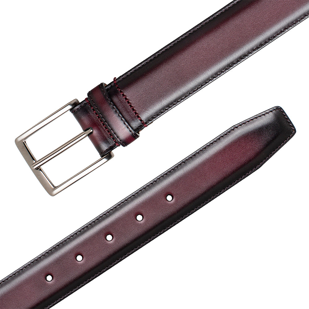 Mezlan Classic Patina Calfskin Belt - 32