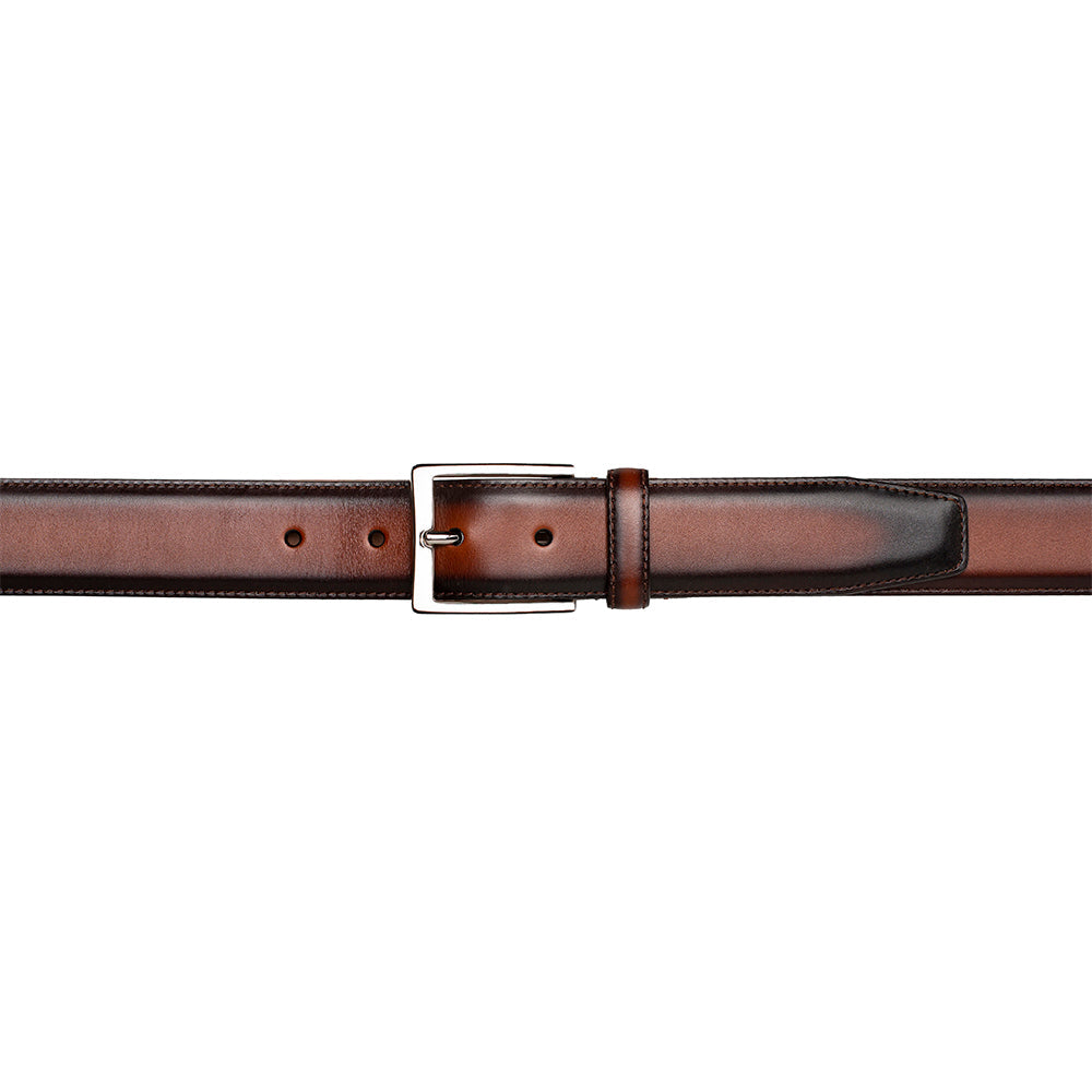Mezlan Classic Patina Calfskin Belt - 32