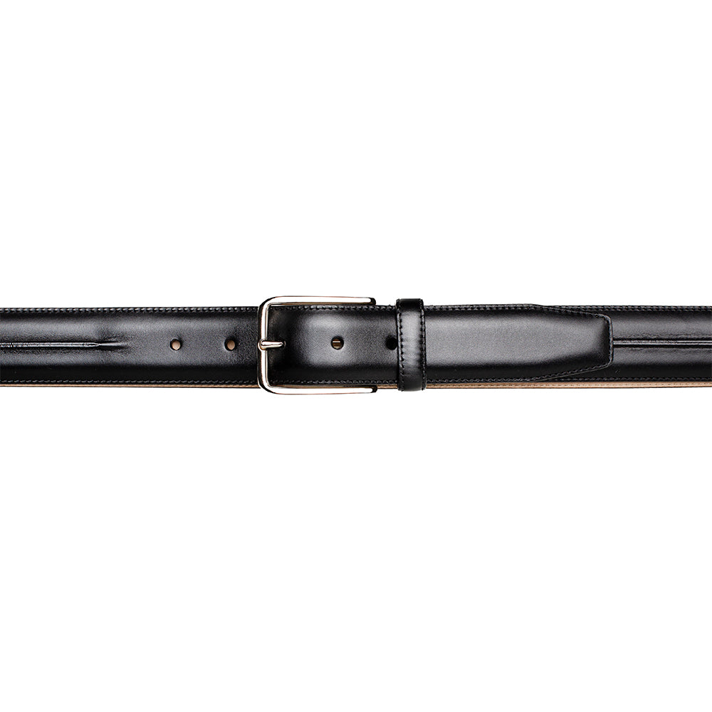 Mezlan Center-Piped Calfskin Belt - 36