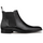Mezlan S21694 Black Patina Calfskin Leather Chelsea Boots