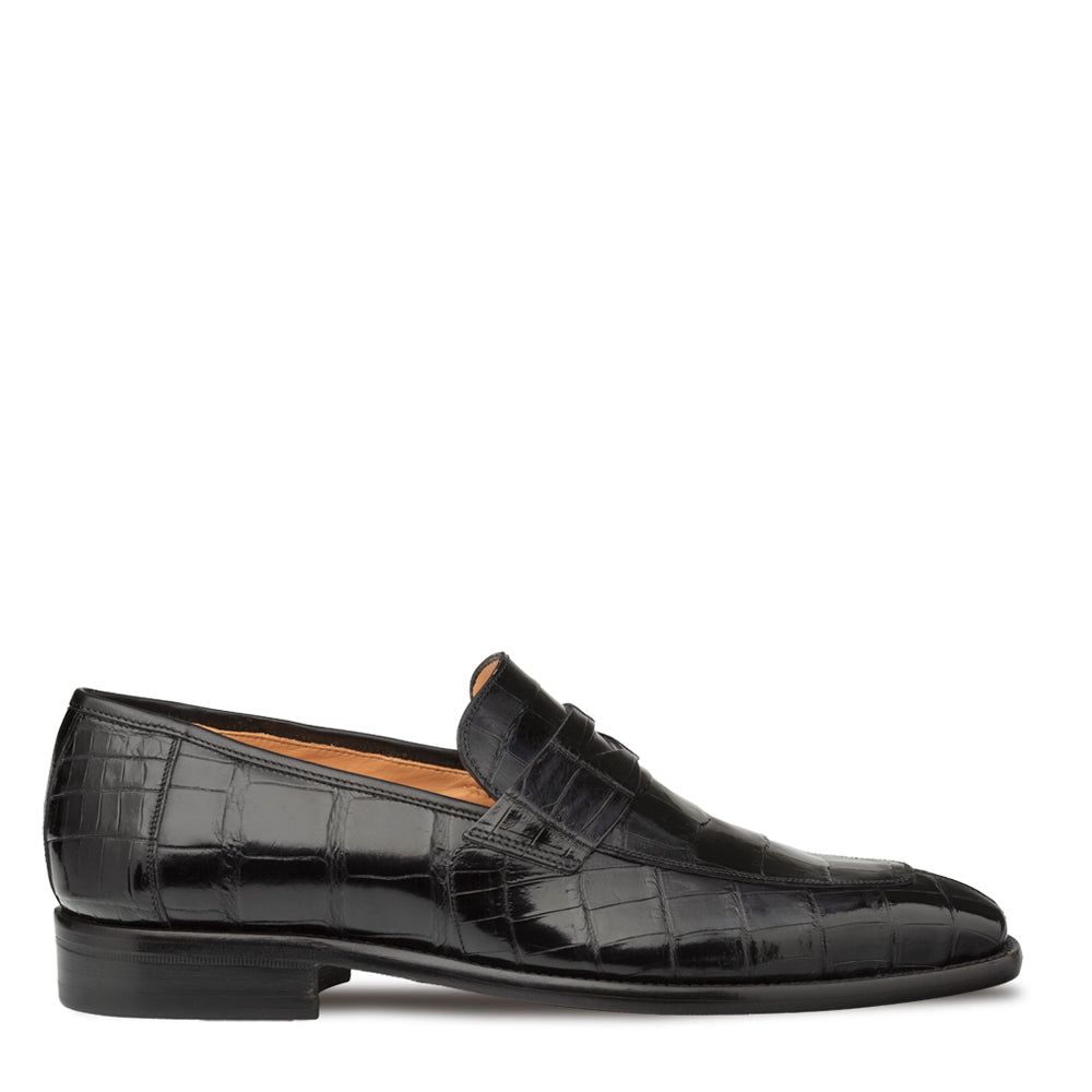 Mezlan Piccolo Alligator Penny Loafer - 8