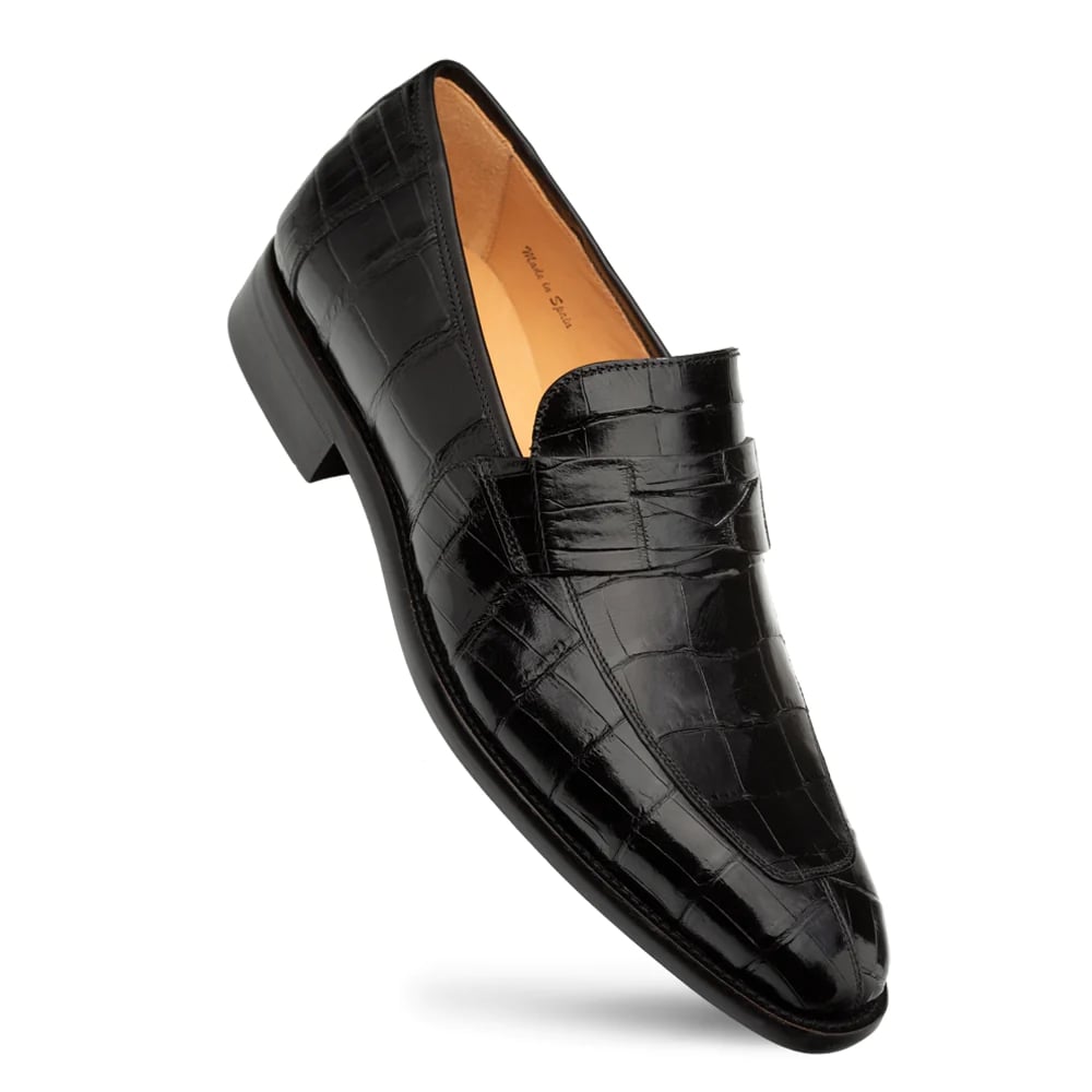 Mezlan Shoes Loafer - Mezlan Alligator Shoes - Mezlan Alligator Dress Shoes  On Sale - 8