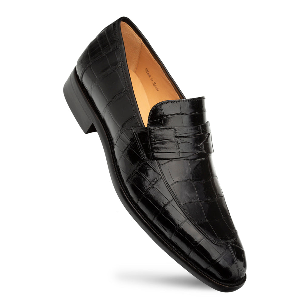 Mezlan Piccolo Alligator Penny Loafer - 8
