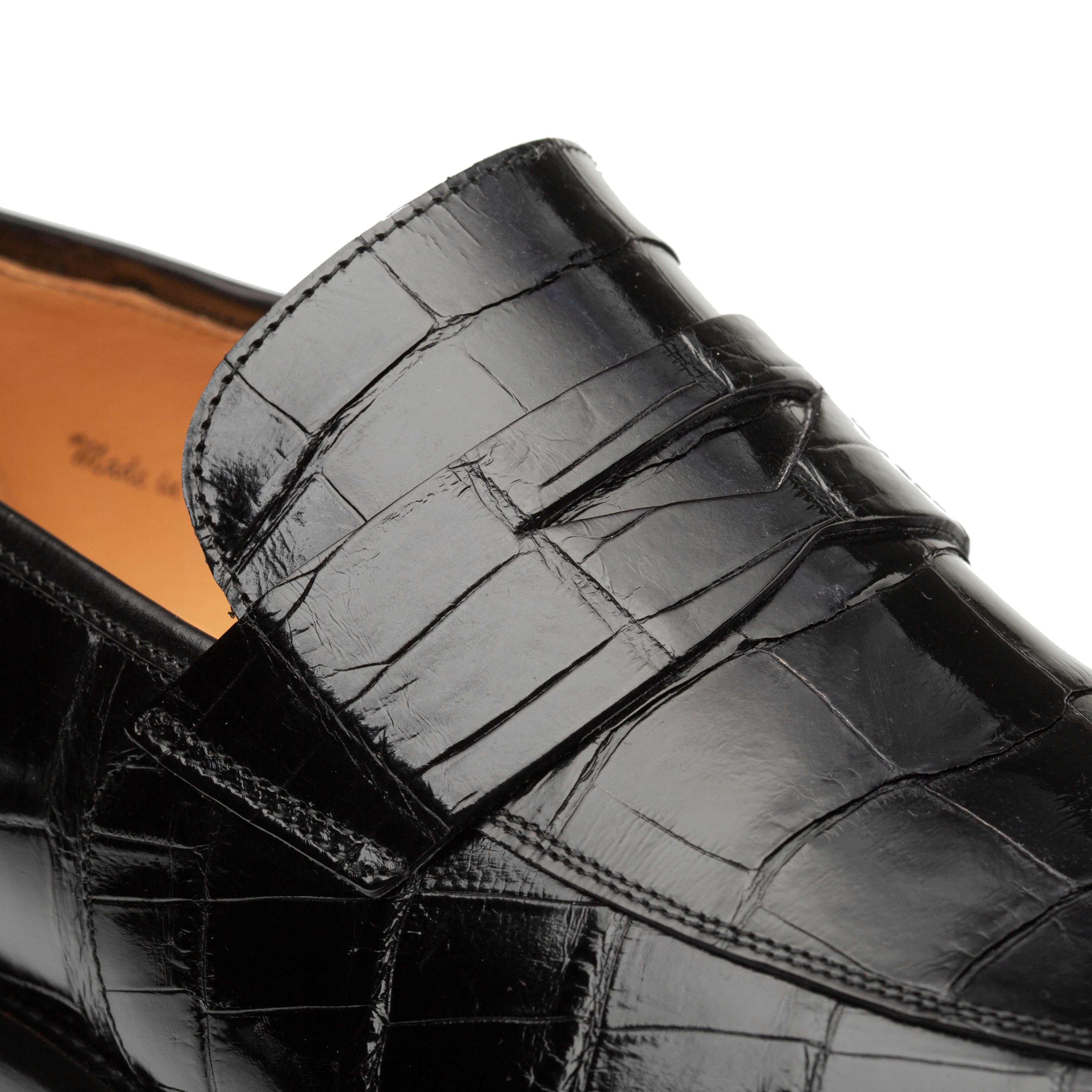 Mezlan Piccolo Alligator Penny Loafer - 8