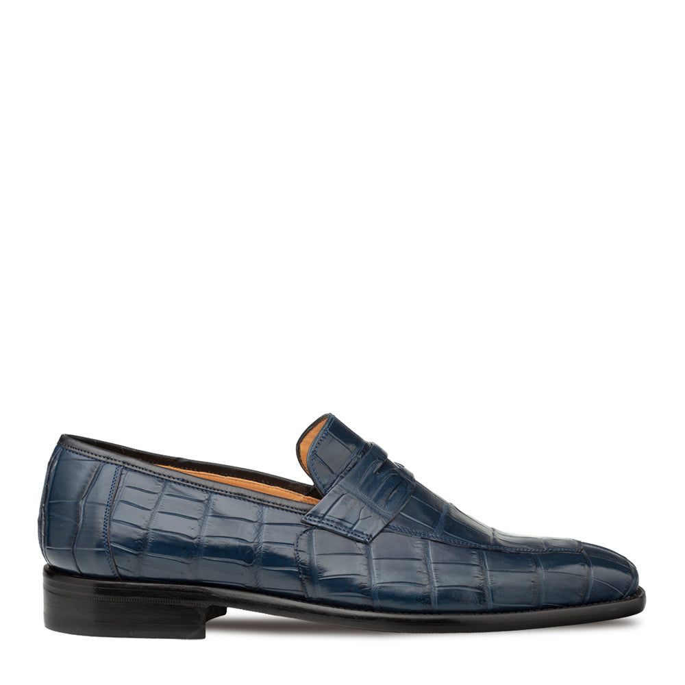 Mezlan Piccolo Alligator Penny Loafer - 8