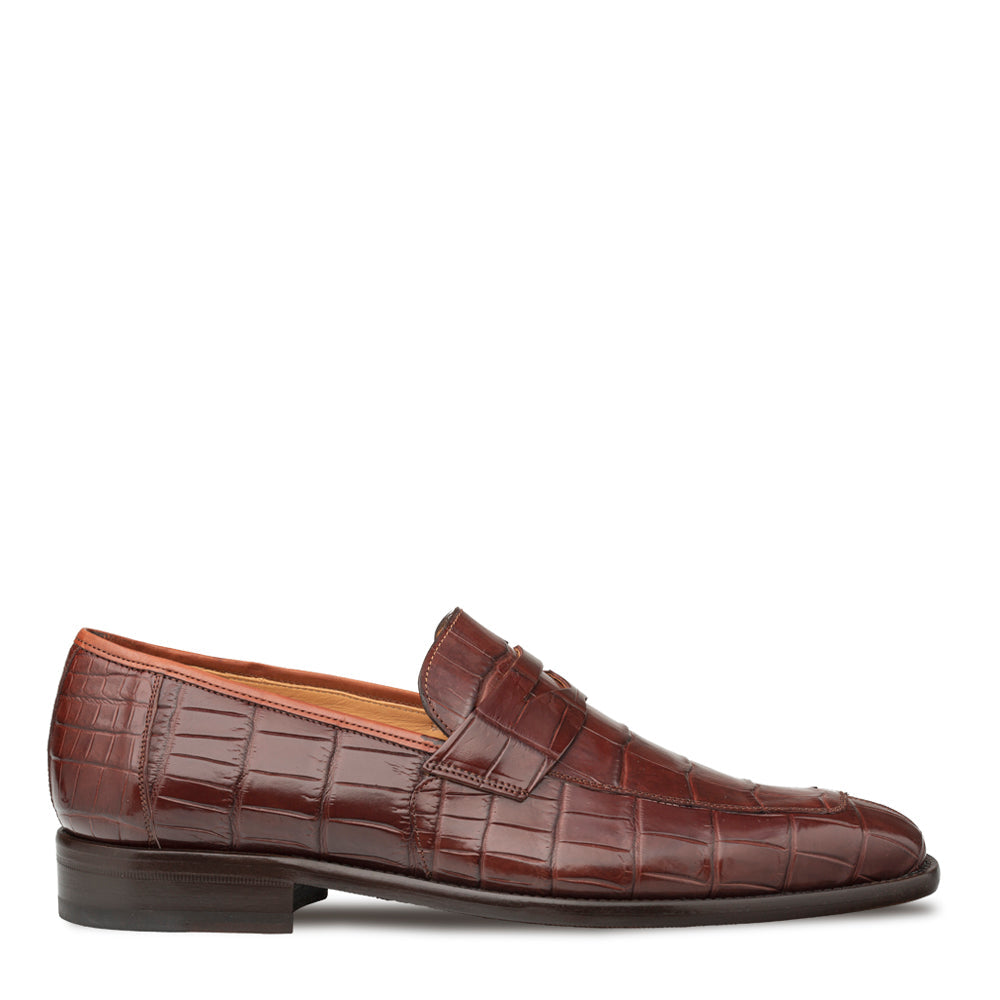 Mezlan Piccolo Alligator Penny Loafer - 8