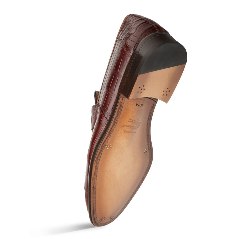 Mezlan Piccolo Alligator Penny Loafer - 8