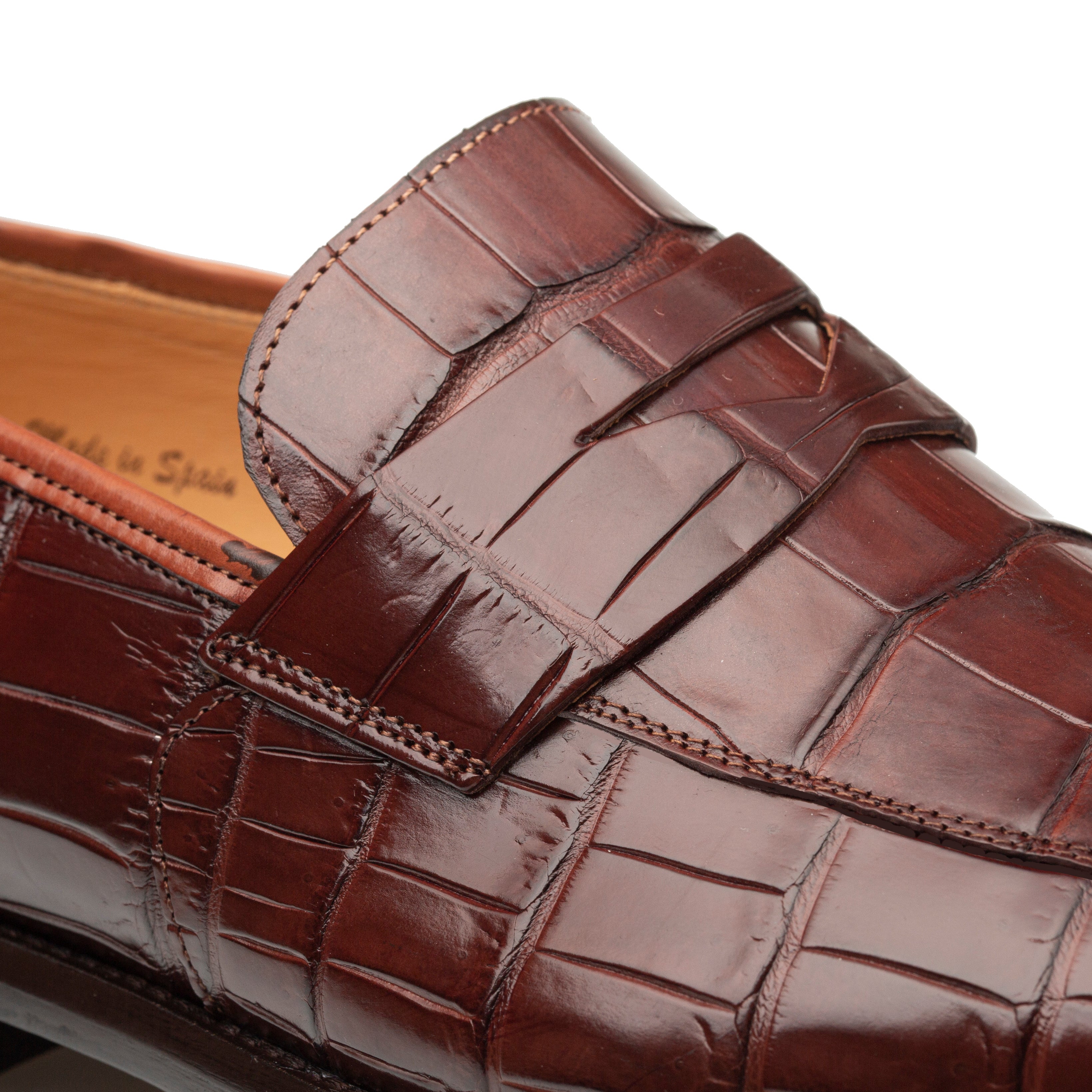Mezlan Piccolo Alligator Penny Loafer - 8