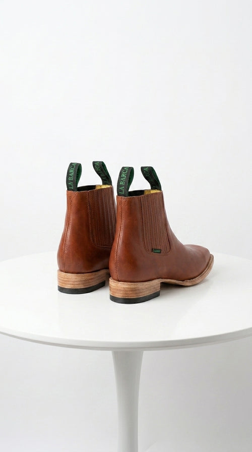 Mens Square Toe Ankle Boots