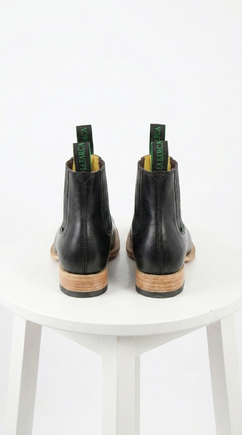 Mens Square Toe Ankle Boots
