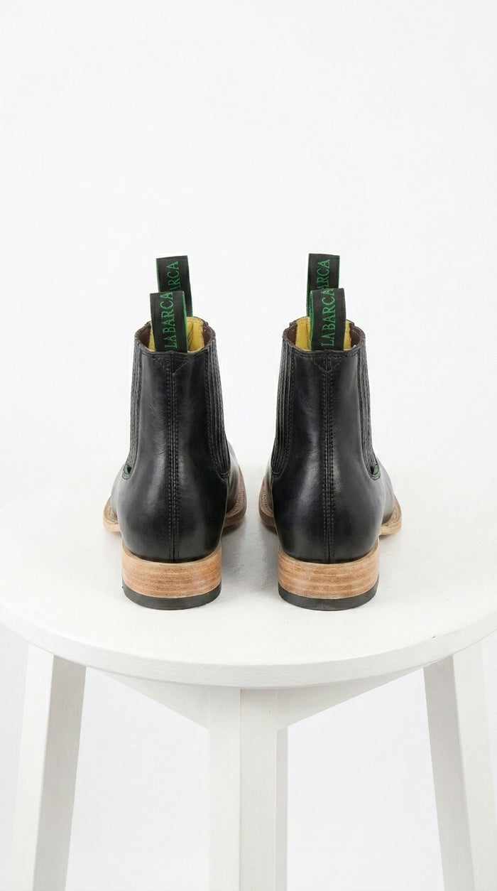 Mens Square Toe Ankle Boots
