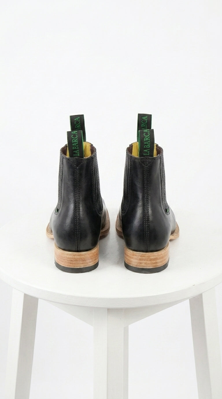 Mens Square Toe Ankle Boots