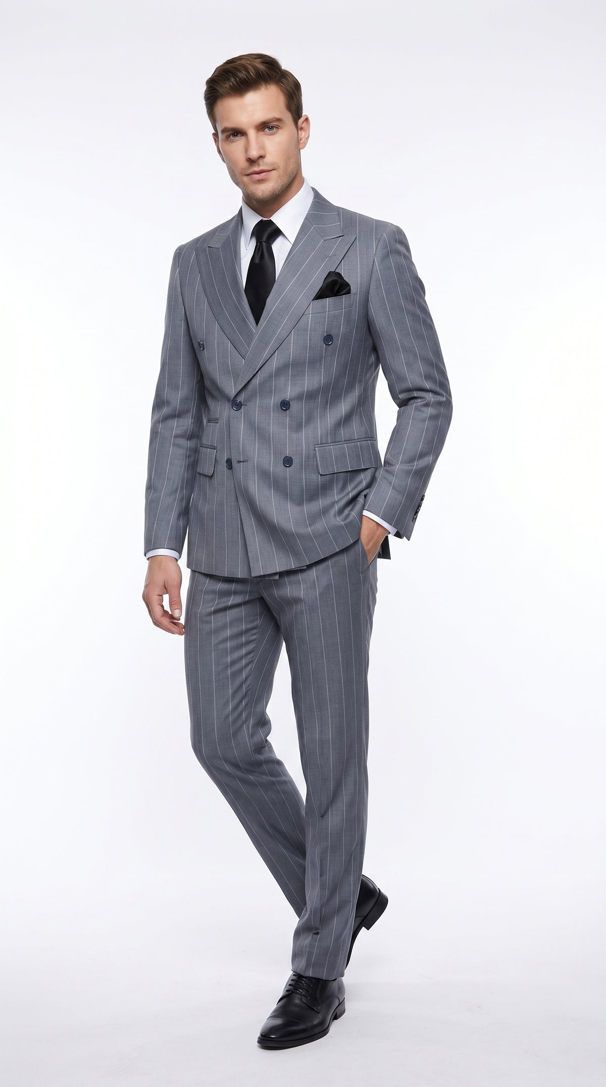 Rossi Man Milano RM1726 Men's Modern Fit 3-Piece Suit | Stylish Formal