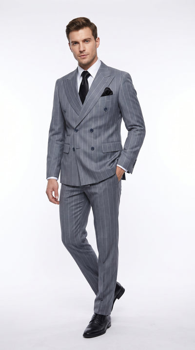 Rossi Man Milano RM1726 Men's Modern Fit 3-Piece Suit | Stylish Formal