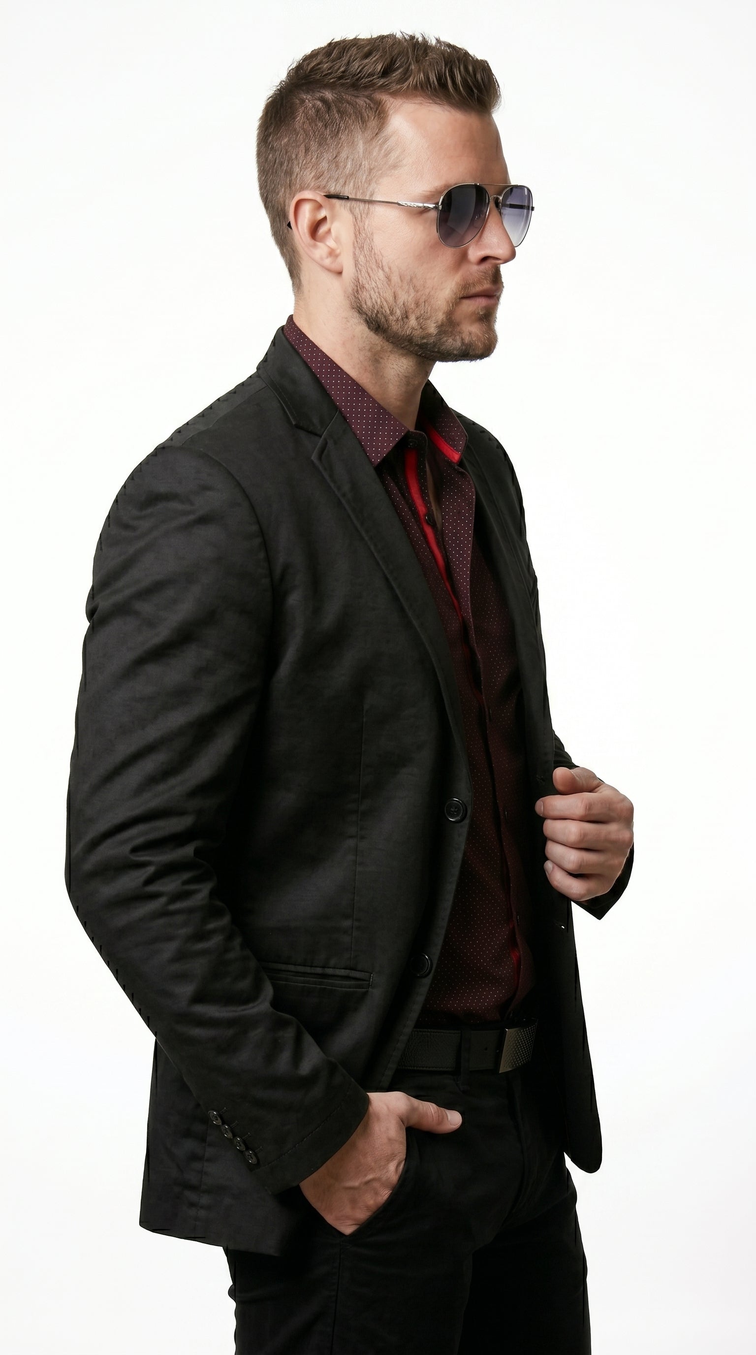 Men’s Roberto Tapia Black Western Cowboy Blazer, Saco Vaquero Charro Jacket MON-2174
