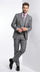 Charcoal Modern Fit 3-Piece Suit with Lapel Vest & Adjustable Pants