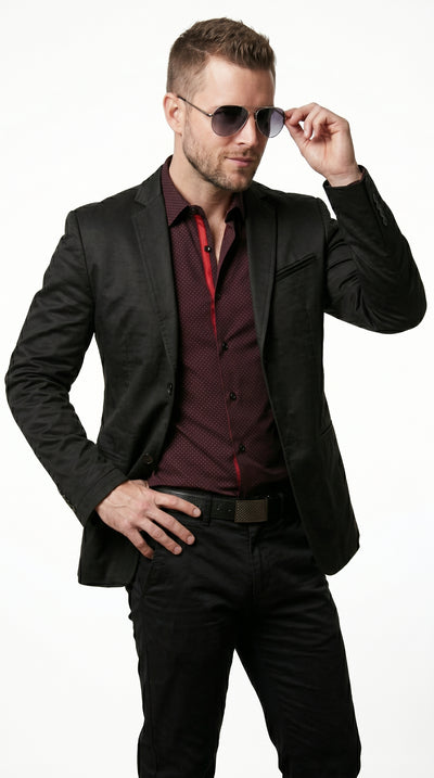 Men’s Roberto Tapia Black Western Cowboy Blazer, Saco Vaquero Charro Jacket MON-2174