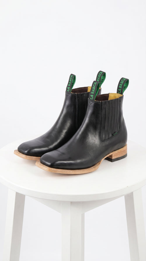 Mens Square Toe Ankle Boots